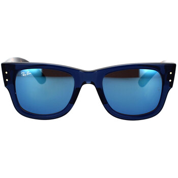 Hodinky & Bižuterie sluneční brýle Ray-ban Occhiali da Sole  Mega Wayfarer RB0840S 6638O4 Modrá