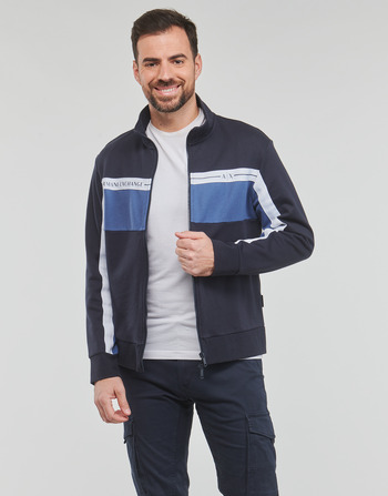 Textil Muži Mikiny Armani Exchange 3RZMFC Modrá / Bílá