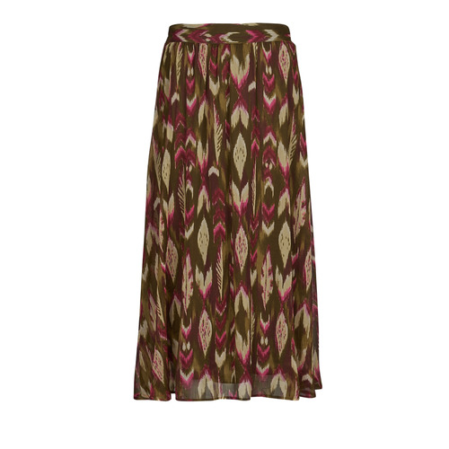 Textil Ženy Sukně Only ONLPAM LIFE FLOWY MIDI SKIRT PTM Hnědá