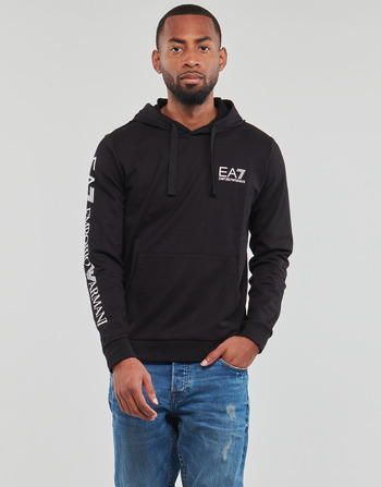 Textil Muži Mikiny Emporio Armani EA7 LOGO SERIES SWEATSHIRT Černá / Zlatá