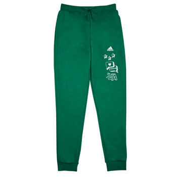 Textil Chlapecké Teplákové kalhoty Adidas Sportswear BLUV Q3 PANT Zelená / Bílá