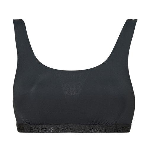 Spodní prádlo Ženy Sportovní podprsenky Emporio Armani ALL OVER LOGO MESH BRALETTE Černá