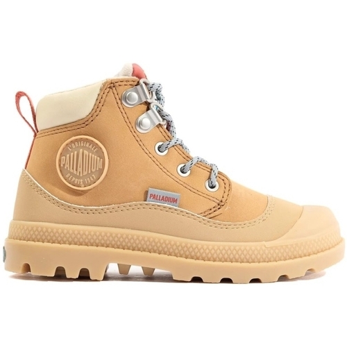 Boty Děti Kozačky Palladium Kids Pampa Hi Cuff Hiker - Dear Brown Hnědá