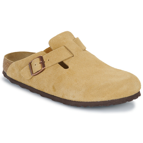 Boty Pantofle Birkenstock Boston LEVE Latte Cream Béžová