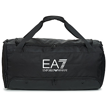 Taška Sportovní tašky Emporio Armani EA7 TRAIN LOGO SERIES U MEDIUM GYM BAG Černá / Bílá