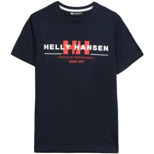 Textil Muži Trička s krátkým rukávem Helly Hansen  Modrá