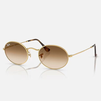 Hodinky & Bižuterie sluneční brýle Ray-ban Occhiali da Sole  Oval RB3547 001/51 Zlatá