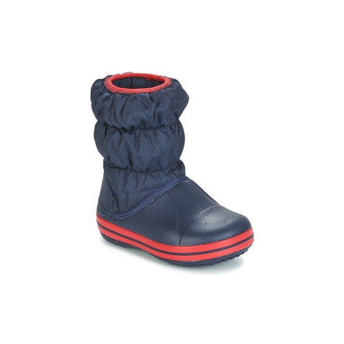 Boty Chlapecké Zimní boty Crocs WINTER PUFF BOOT KIDS Tmavě modrá