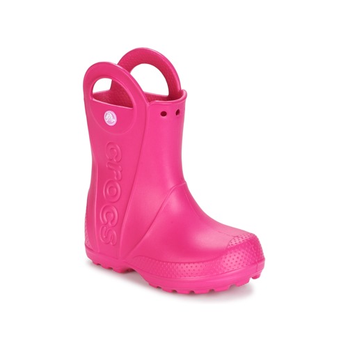 Boty Děti Holínky Crocs HANDLE IT RAIN BOOT Růžová