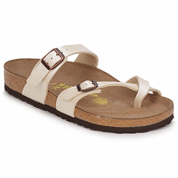 Boty Ženy Dřeváky Birkenstock MAYARI Krémová