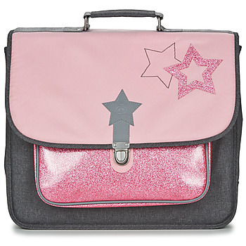 Taschen Mädchen Schultasche Citrouille et Compagnie SCUOLA 41CM Rosa / Grau