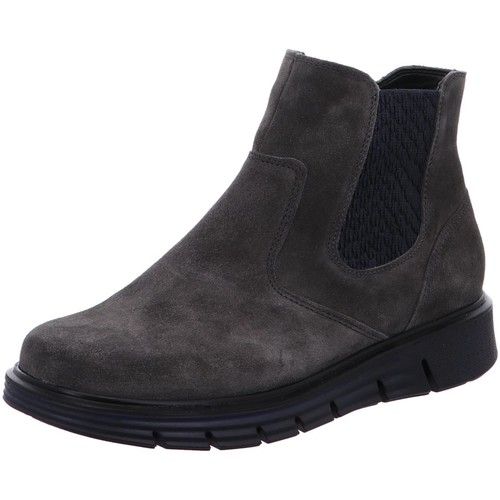 Schuhe Damen Stiefel Waldläufer Stiefeletten NV 919803 130 007 Grau