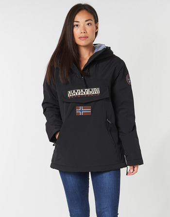 Kleidung Damen Parkas Napapijri RAINFOREST POCKET Schwarz