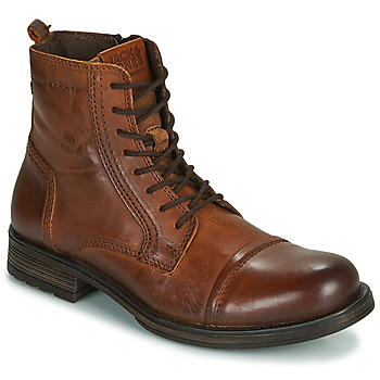 Schuhe Herren Boots Jack & Jones JFW RUSSEL LEATHER Cognac