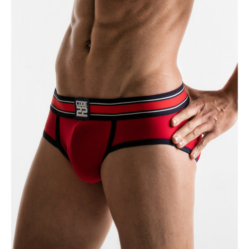 Unterwäsche Herren Slips Code 22 Silp Stretch Rib Code22 Rot