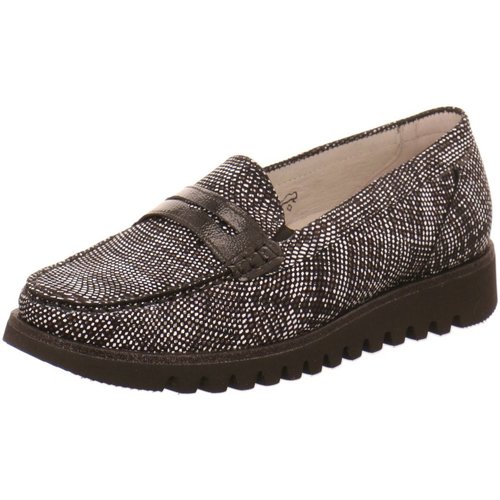 Schuhe Damen Slipper Waldläufer Slipper 926504 926504-200-001 Schwarz