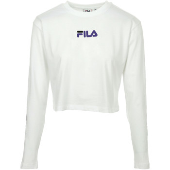 Kleidung Damen T-Shirts Fila Reva Cropped T-Shirt Weiss