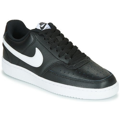 Schuhe Damen Sneaker Low Nike COURT VISION LOW Schwarz / Weiss