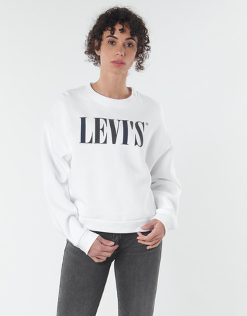 Kleidung Damen Sweatshirts Levi's GRAPHIC DIANA CREW Weiss