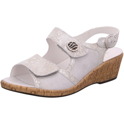 Schuhe Damen Sandalen / Sandaletten Waldläufer Sandaletten GARDEN BRONX silber 341012-204/950-950 Grau