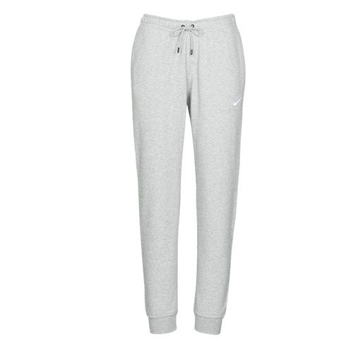 Kleidung Damen Jogginghosen Nike W NSW ESSNTL PANT REG FLC Grau / Weiss