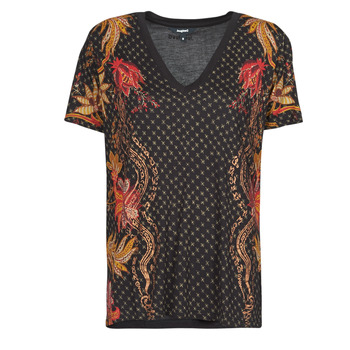 Kleidung Damen T-Shirts Desigual PRAGA Schwarz