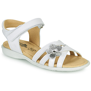 Schuhe Mädchen Sandalen / Sandaletten Citrouille et Compagnie HERTUNE Weiss