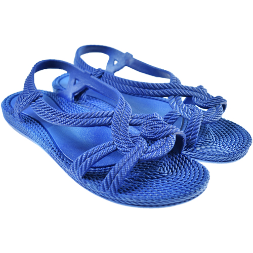 Schuhe Zehensandalen Brasileras Esmirna Blau