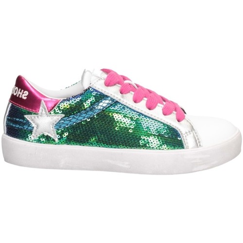 Schuhe Mädchen Sneaker Low Shop Art SA050317 Sneaker Kind SILBER / FUCHSIA / WEISS Multicolor