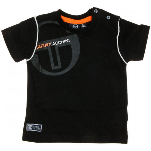 Kleidung Jungen T-Shirts & Poloshirts Sergio Tacchini 3076M0002 Schwarz