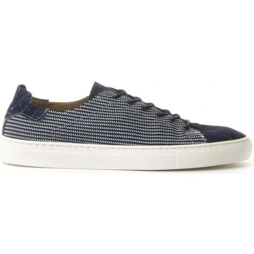 Schuhe Damen Sneaker Low Leindia 71811 Blau