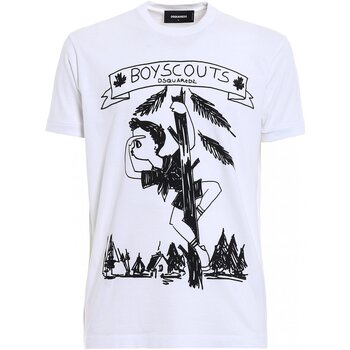 Kleidung Herren T-Shirts Dsquared S74GD0377 Weiss