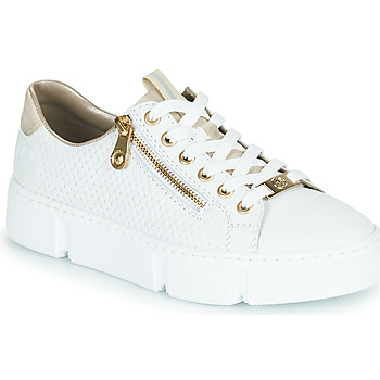 Schuhe Damen Sneaker Low Rieker ALULA Weiss