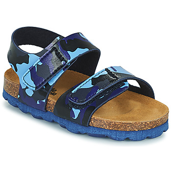 Schuhe Jungen Sandalen / Sandaletten Citrouille et Compagnie BELLI JOE Blau / Camouflage