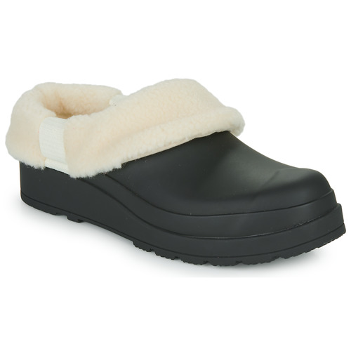 Schuhe Damen Hausschuhe Hunter Play Sherpa Schwarz