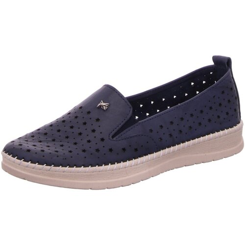 Schuhe Damen Slipper Scandi Slipper 820-0102-A1 Blau