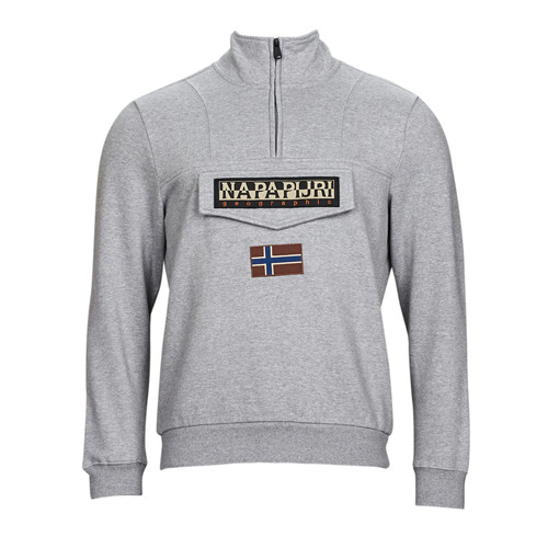 Kleidung Herren Sweatshirts Napapijri BURGEE HZ Grau