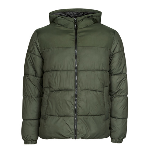 Kleidung Herren Daunenjacken Jack & Jones JJCHILI PUFFER HOOD Kaki