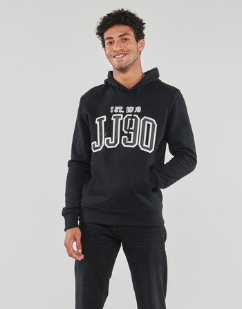 Kleidung Herren Sweatshirts Jack & Jones JJCEMB SWEAT HOOD Schwarz