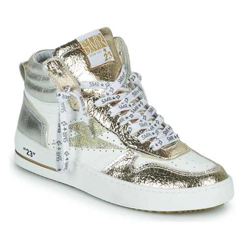 Schuhe Damen Sneaker High Semerdjian QUITO Gold / Weiss