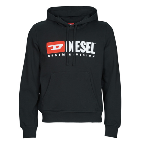 Kleidung Herren Sweatshirts Diesel S-GINN-HOOD-DIV Schwarz