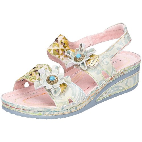 Schuhe Damen Sandalen / Sandaletten Laura Vita Sandaletten vert Jacdiso 08 Multicolor