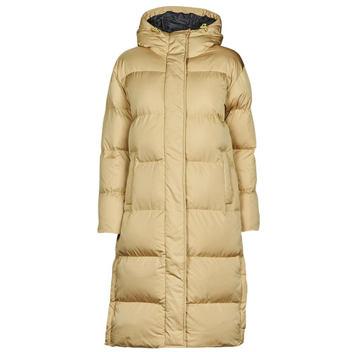 Kleidung Damen Daunenjacken Superdry STUDIOS LONGLINE DUVET COAT Shaker / Beige