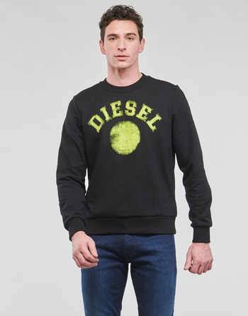 Kleidung Herren Sweatshirts Diesel S-GINN-K30 Schwarz / Grün