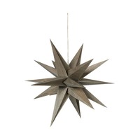 Home Weihnachtsdekorationen Broste Copenhagen DECO ETOILE 'VENUS' BOIS Grau