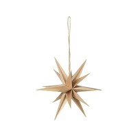 Home Weihnachtsdekorationen Broste Copenhagen DECO ETOILE 'VENUS' BOIS Beige