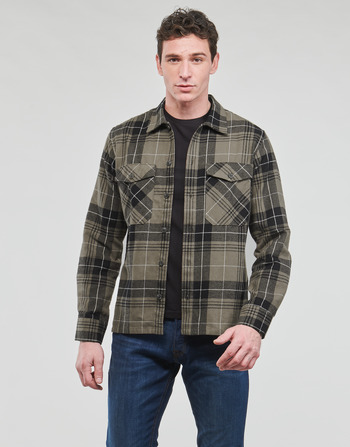 Kleidung Herren Langärmelige Hemden Jack & Jones JJEJAY OVERSHIRT L/S Kaki