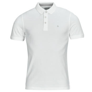 Kleidung Herren Polohemden Jack & Jones JJEPAULOS POLO SS Weiss