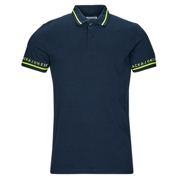 Kleidung Herren Polohemden Jack & Jones JJGLOBUS POLO SS Marine