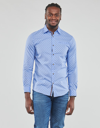 Kleidung Herren Langärmelige Hemden Jack & Jones JJETREKOTA DETAIL SHIRT LS Blau